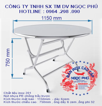 BÀN INOX GIÁ RẺ 1200x 12000