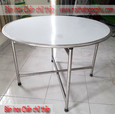 Bàn inox chữ thập